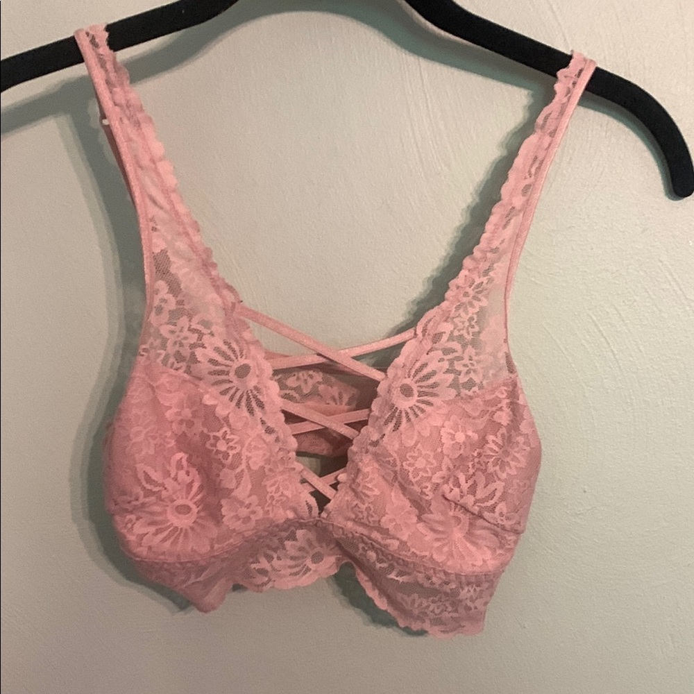 VS Pink Lace Bralette